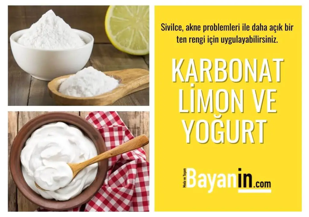 Karbonat Limon Yoğurt Maskesi