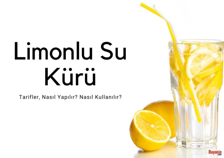 Limonlu Su Kürü Tarifleri